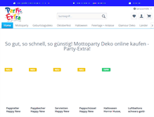 Tablet Screenshot of party-extra.de